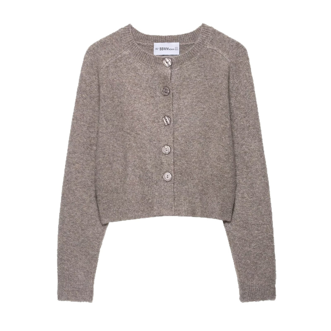 Damen Grobe Strickjacke Drune