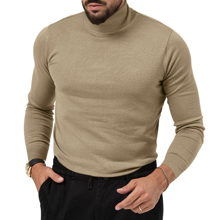 Herren Rollkragenpullover mit feiner Strickstruktur und lässigem Schnitt Drune