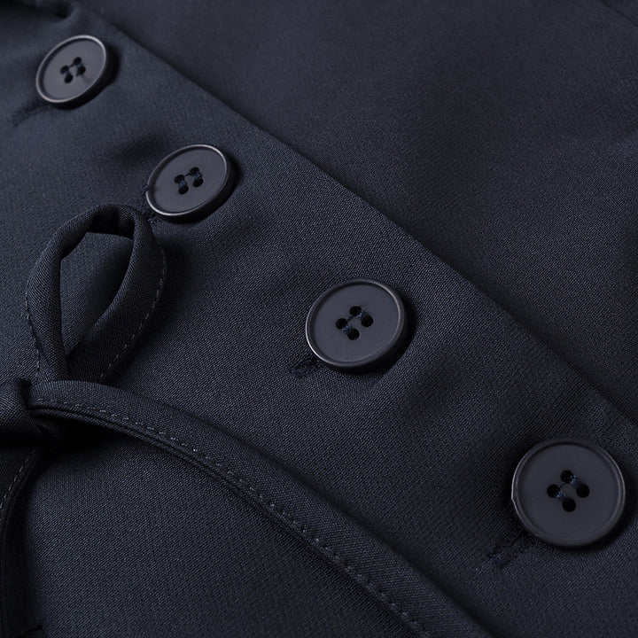 Damen modische Blazerjacke mit kreativen Bindebändern Drune