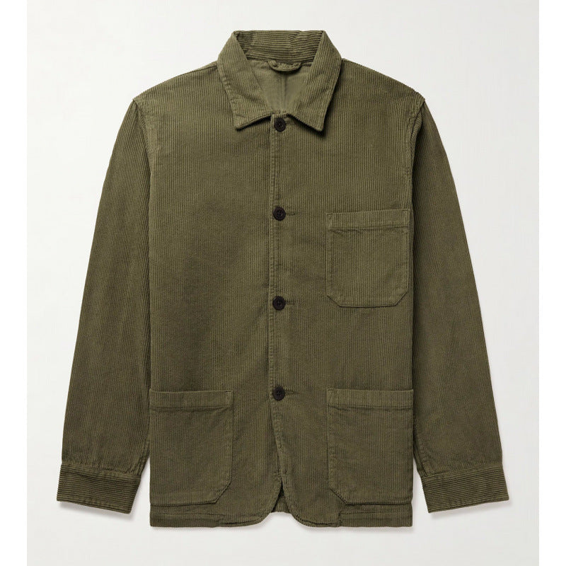 Damen moderne Kordjacke mit praktischen Taschen Drune