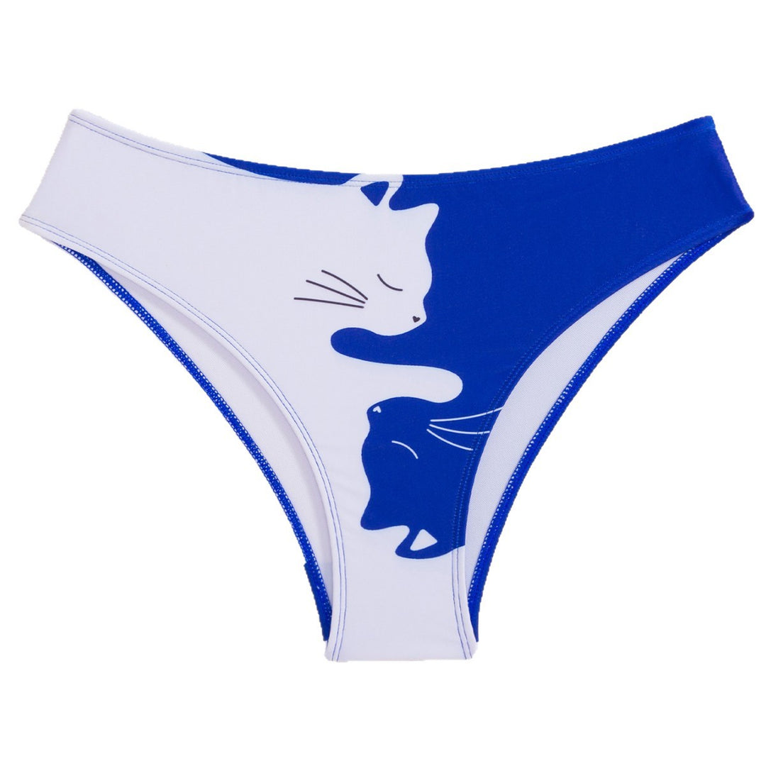 Damen Hochtailliertes Bikini-Set mit geometrischem Design Drune