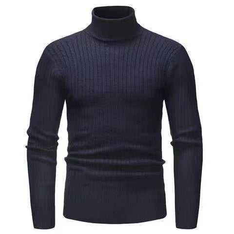 Herren Rollkragenpulli mit strukturiertem Zopfmuster Drune