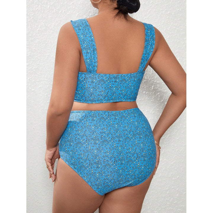 Damen Crop-Top Bikini mit hohem Bund Drune