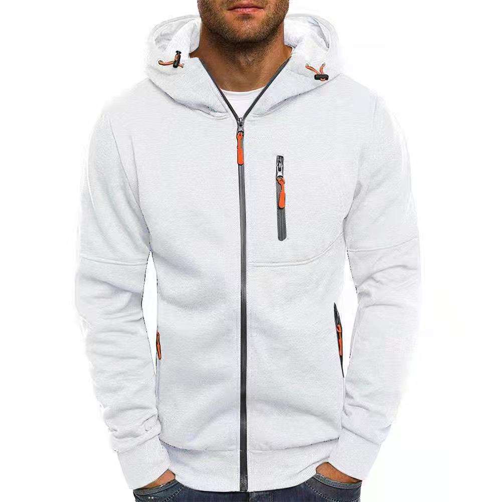 Herren sportliche Kapuzenjacke mit praktischen Reißverschlusstaschen und atmungsaktivem Material Drune