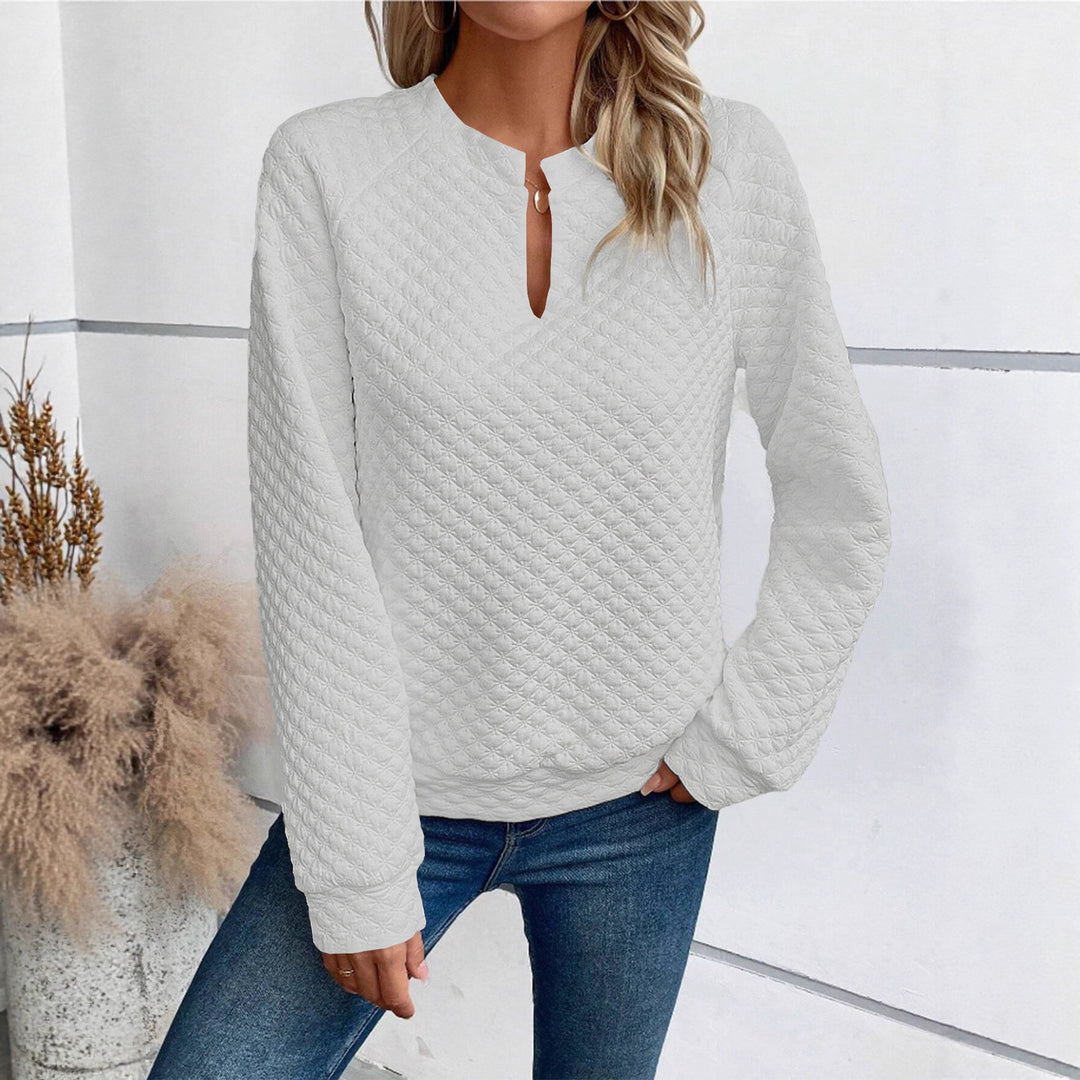 Damen Sweatshirt mit strukturiertem Design Drune