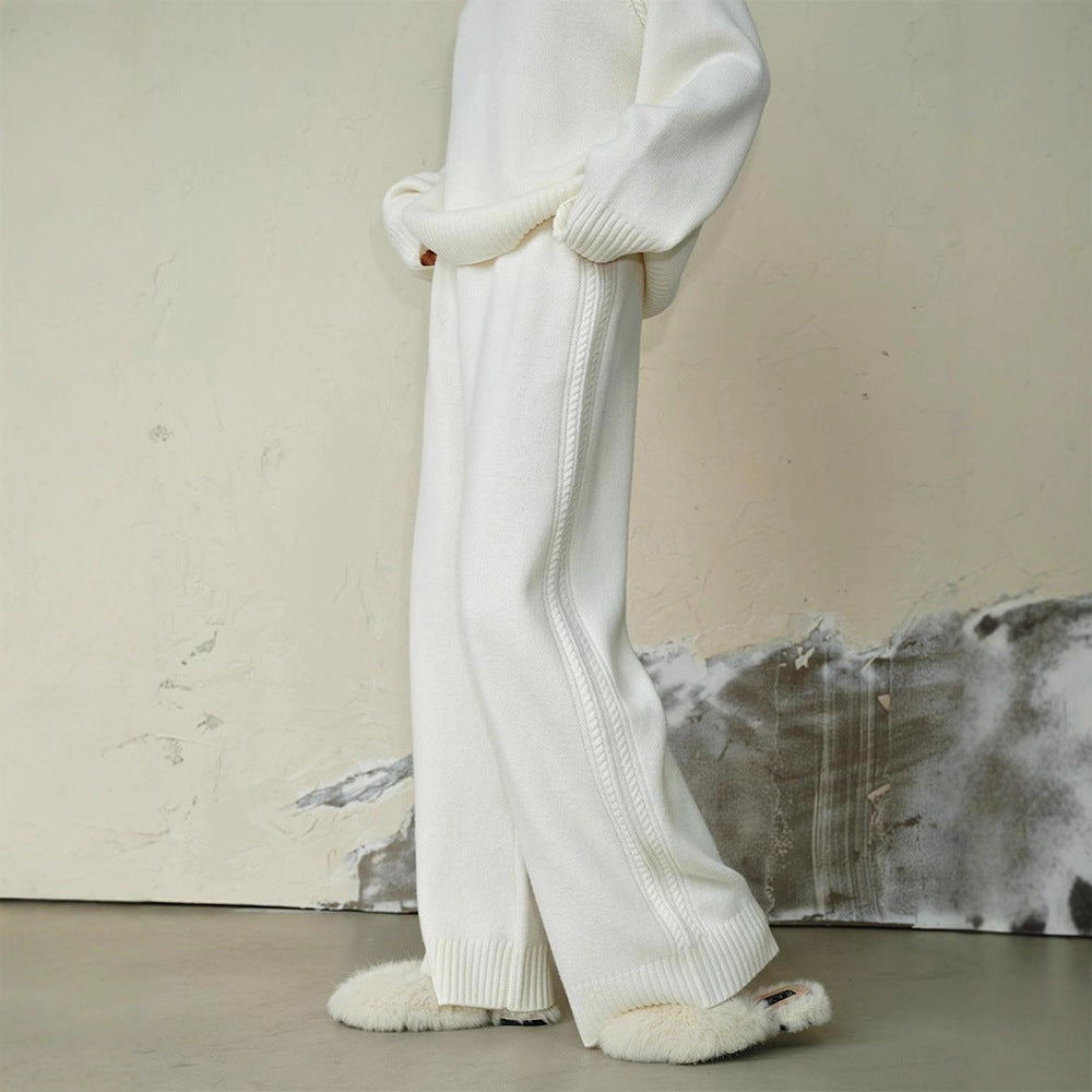 Damen Komfortable und weiche Strickhose Drune