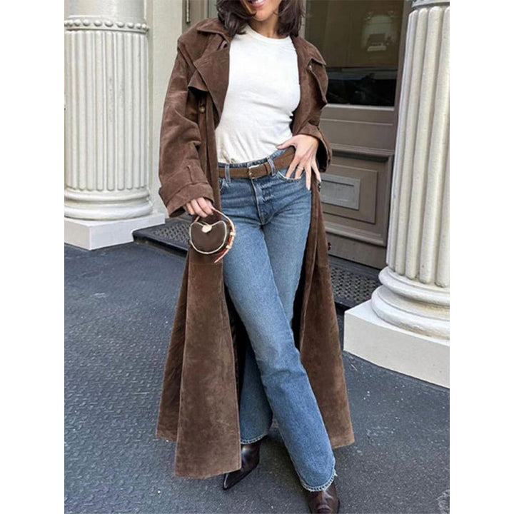 Damen Trenchcoat aus weichem Wildleder Drune