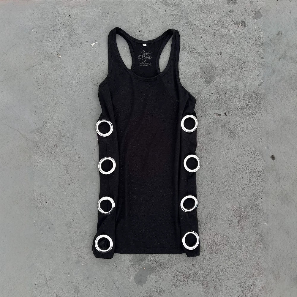 Damen Figurbetontes Minikleid mit metallischen Details Drune