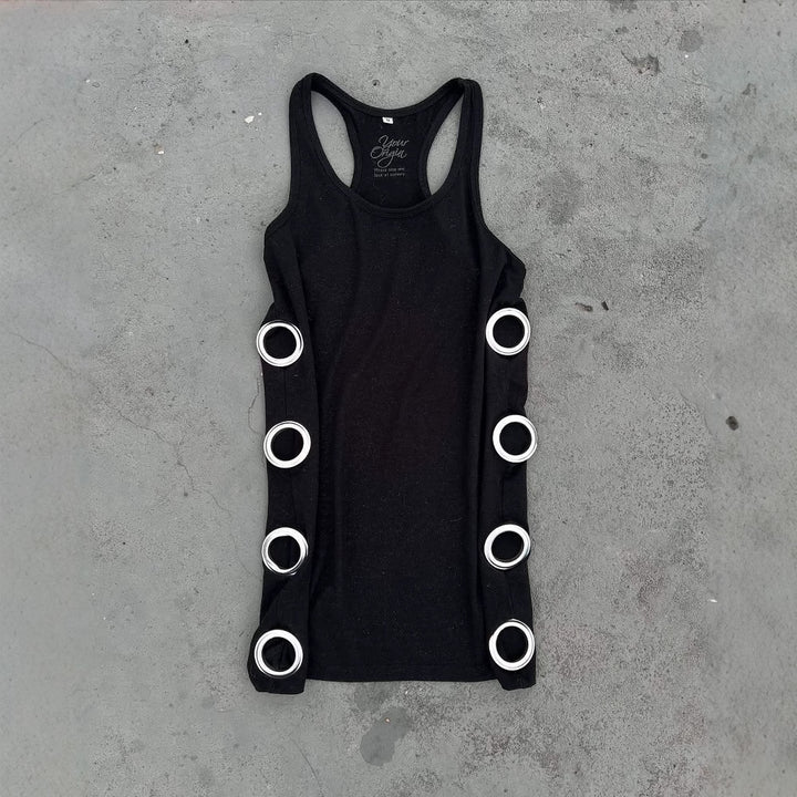 Damen Figurbetontes Minikleid mit metallischen Details Drune