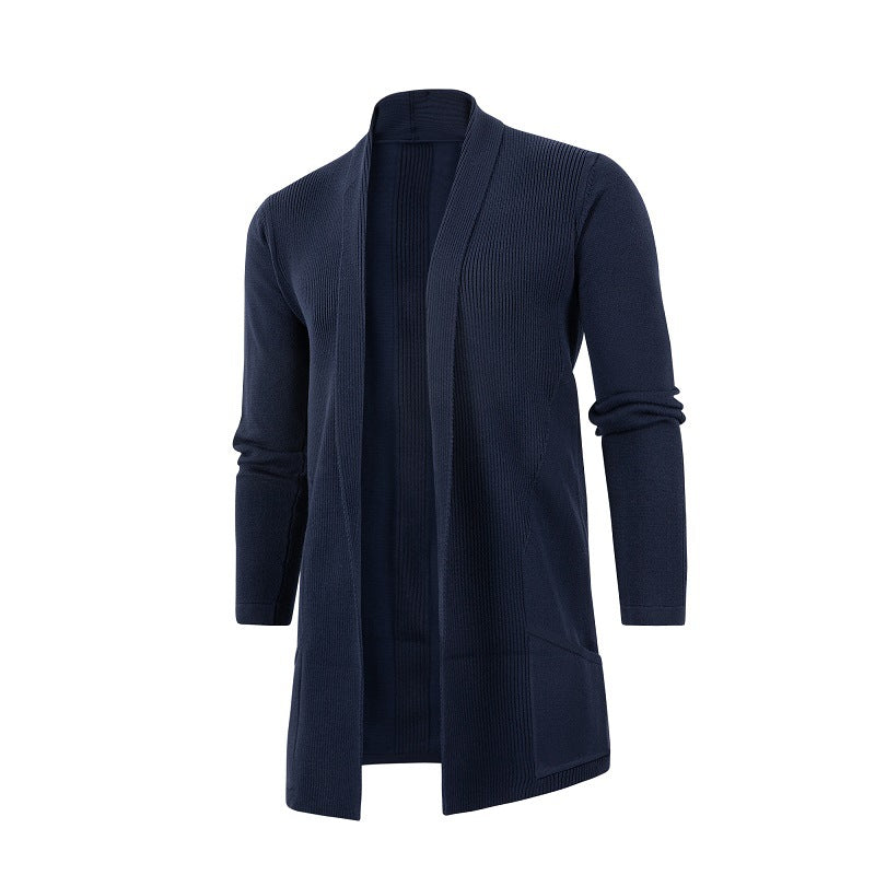 Damen Strickjacke mit offener Front und tiefem Kragen Drune