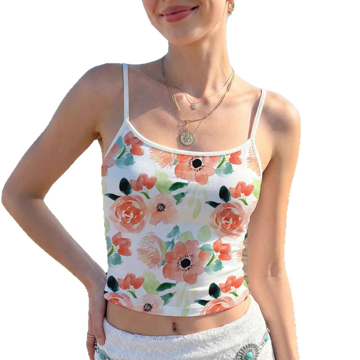 Damen Crop-Top mit buntem Mandala-Design Drune