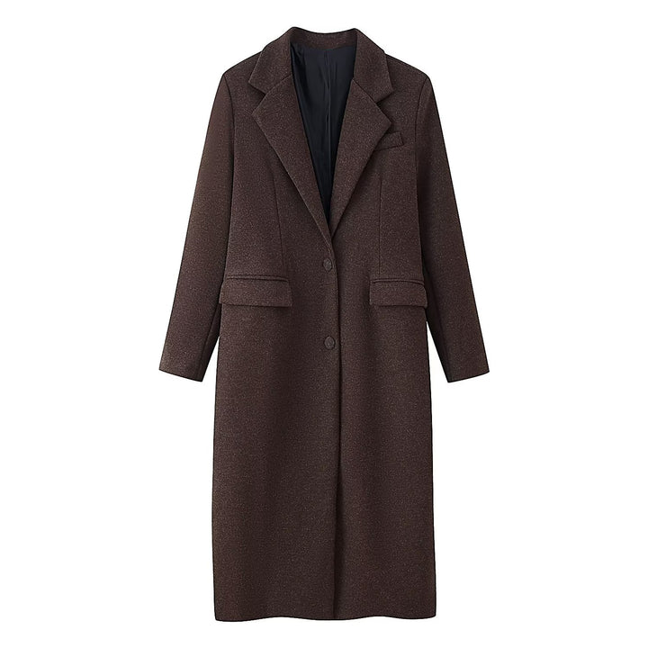 Damen eleganter Mantel mit strukturiertem Gewebe Drune