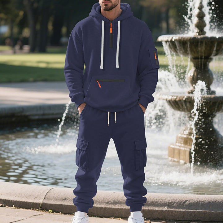 Herren Trainingsanzug mit modernem Schnitt und praktischen Taschen Drune