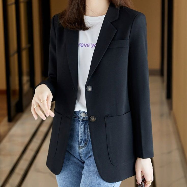 Damen Eleganter und moderner Blazer mit aufgesetzten Taschen Drune