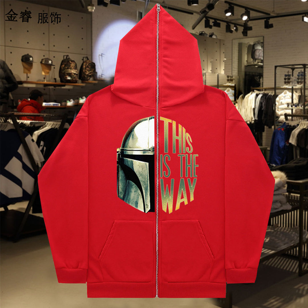 Damen Kapuzenjacke mit hochwertigem Grafikdesign und bequemen Taschen Drune