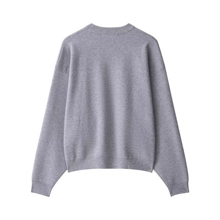 Damen lässiger Sweatpullover mit weitem Schnitt und modernem Rundhalsausschnitt Drune