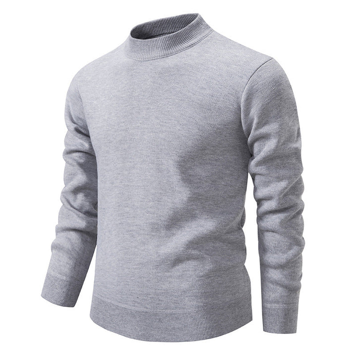 Herren Hochwertiger Strickpullover mit modernem Stehkragen Drune