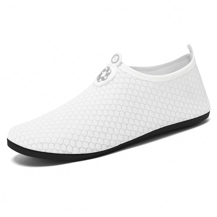 Damen nan leichter gestrickter Wasserschuh Slip-On mit nahtlosem Sockenschaft und rutschfester Gummisohle Drune