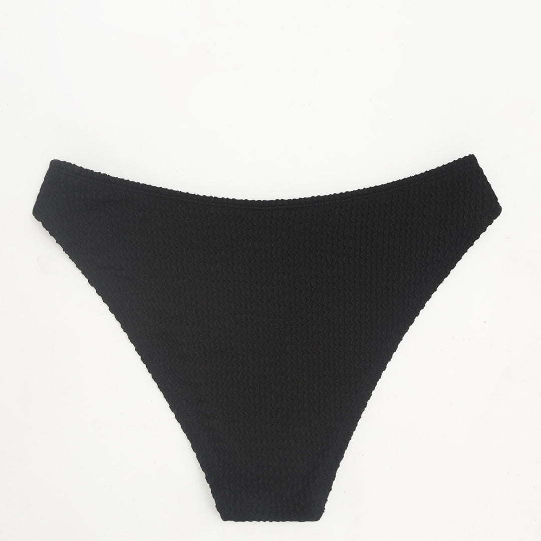 Damen Hochgeschnittene Bikini-Hose mit strukturiertem Design Drune