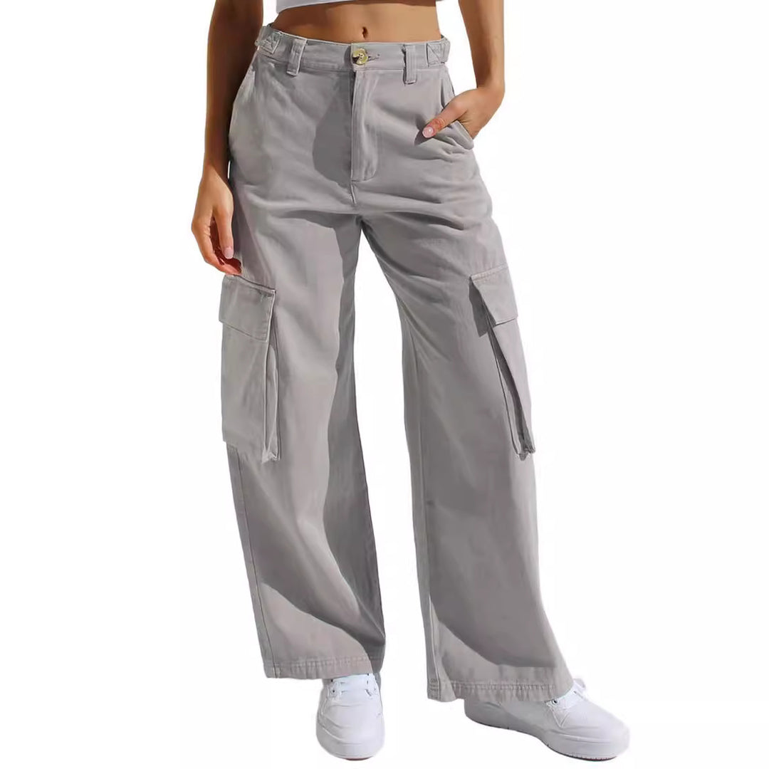 Damen Cargo-Hose mit praktischen Seitentaschen und lässigem Schnitt Drune