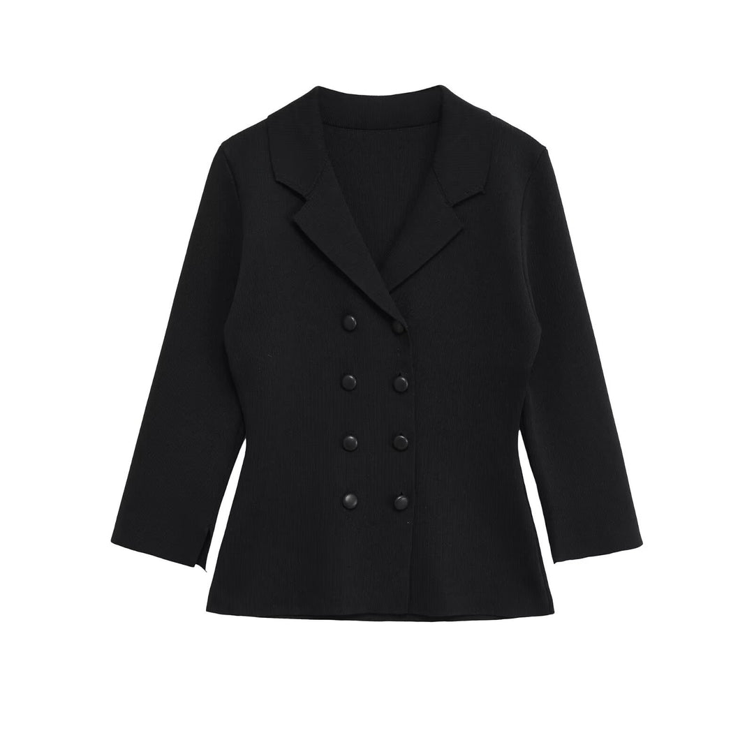 Damen Blazerjacke im eleganten Design mit doppelter Knopfleiste und tailliertem Schnitt Drune