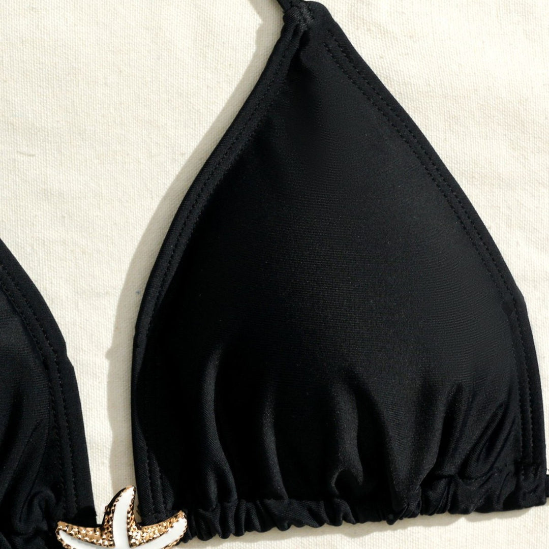 Damen Bikini-Set mit verstellbaren Trägern und Raffung Drune