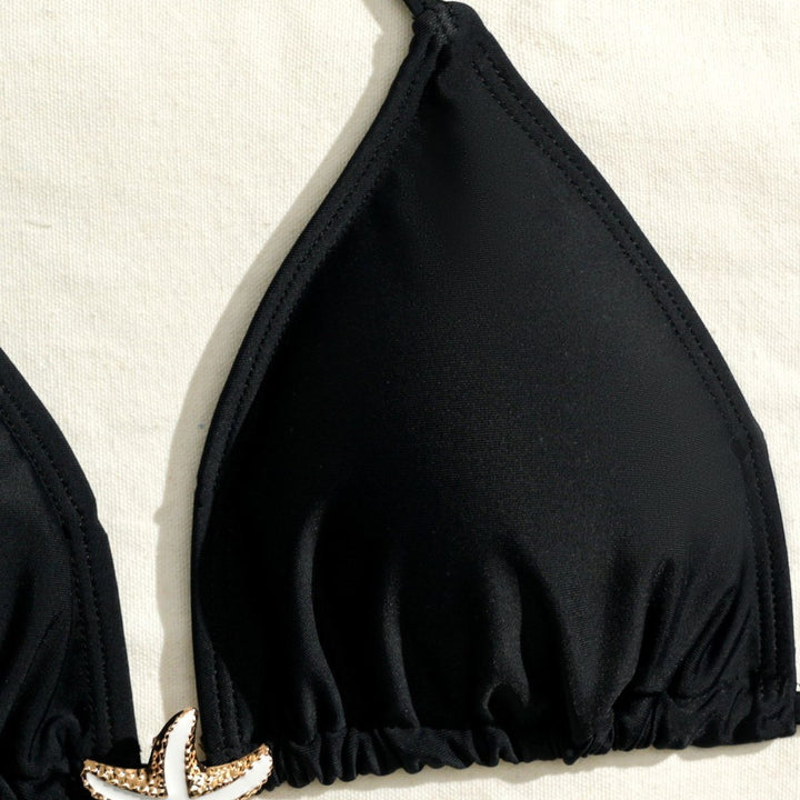 Damen Bikini-Set mit verstellbaren Trägern und Raffung Drune