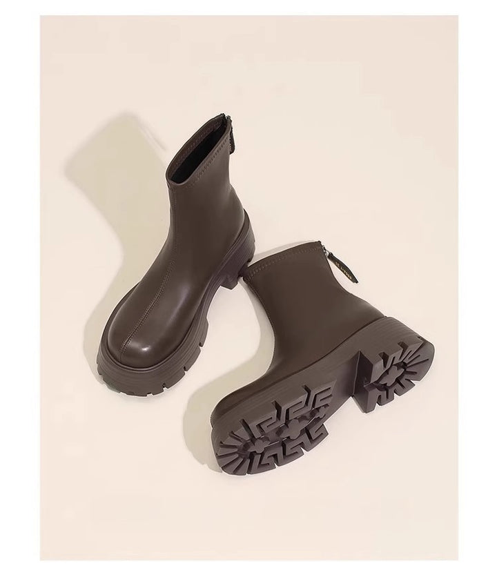 Damen Trendige Chelsea Boots mit rutschfester Sohle Drune