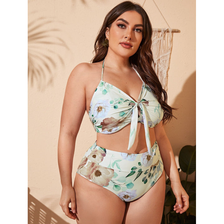 Damen Hochwertiger Bikiniset mit Floralprint Drune