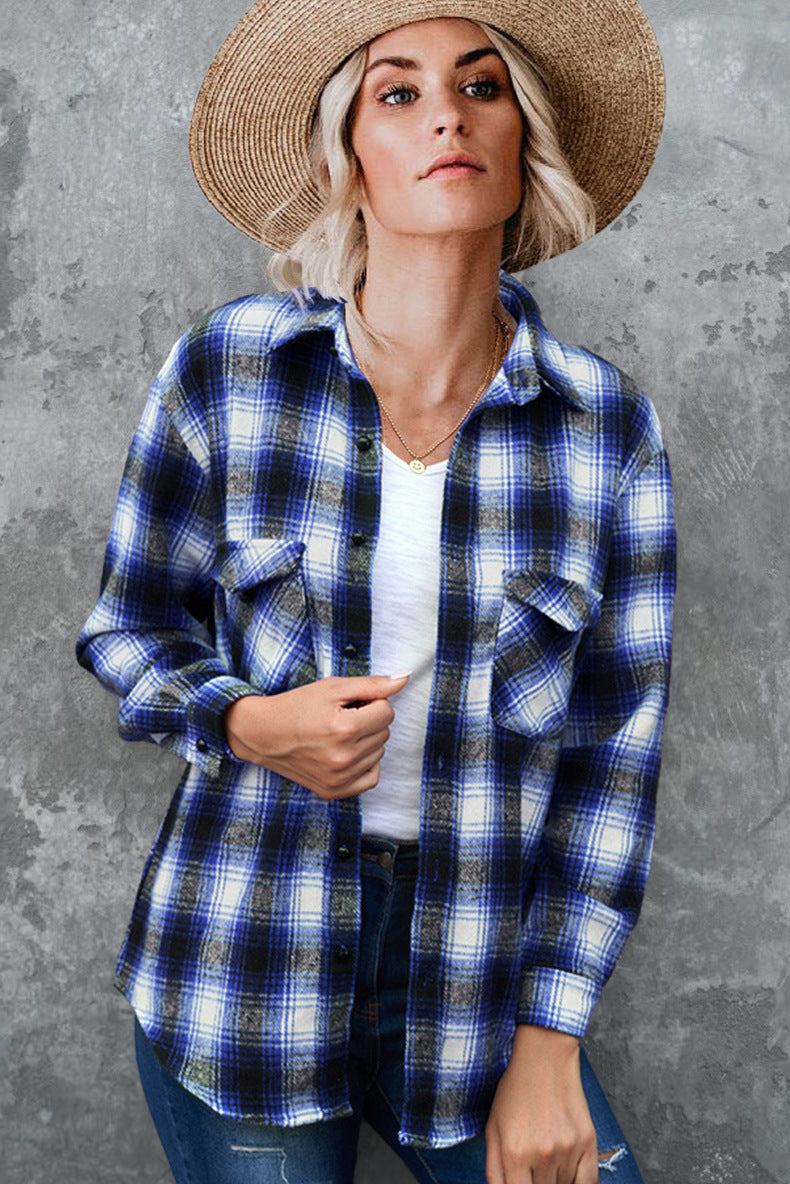 Damen Flanellhemd Drune