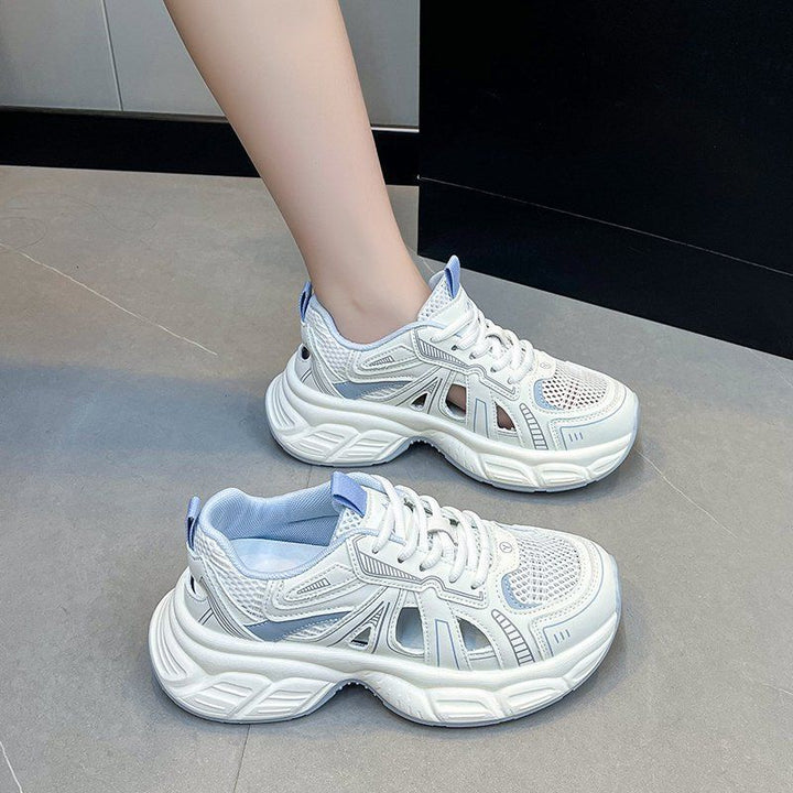 Damen Sportliche Mesh-Sneaker mit atmungsaktiver Konstruktion und dämpfender Sohle Drune