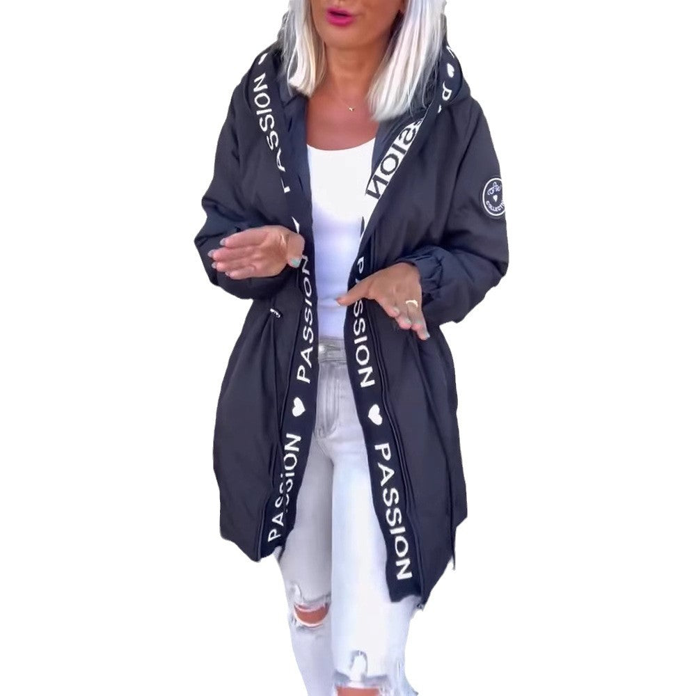 Damen Utility-Jacke mit Bindegurt Drune