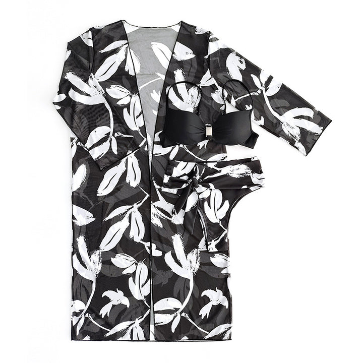 Damen Badecover-Up mit elegantem Grafikkleidungsdesign Drune