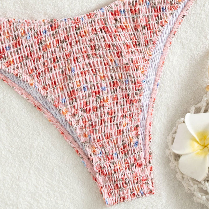 Damen Hochtailliertes Bikini-Set mit verspieltem Wickeldesign Drune