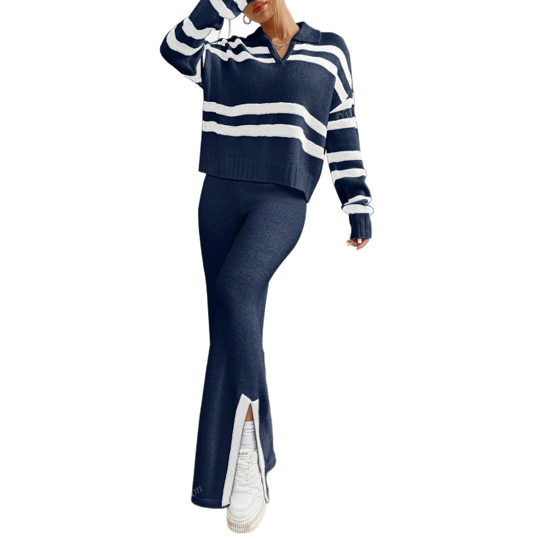 Damen Elegante und bequeme Strick-Casual-Set Drune