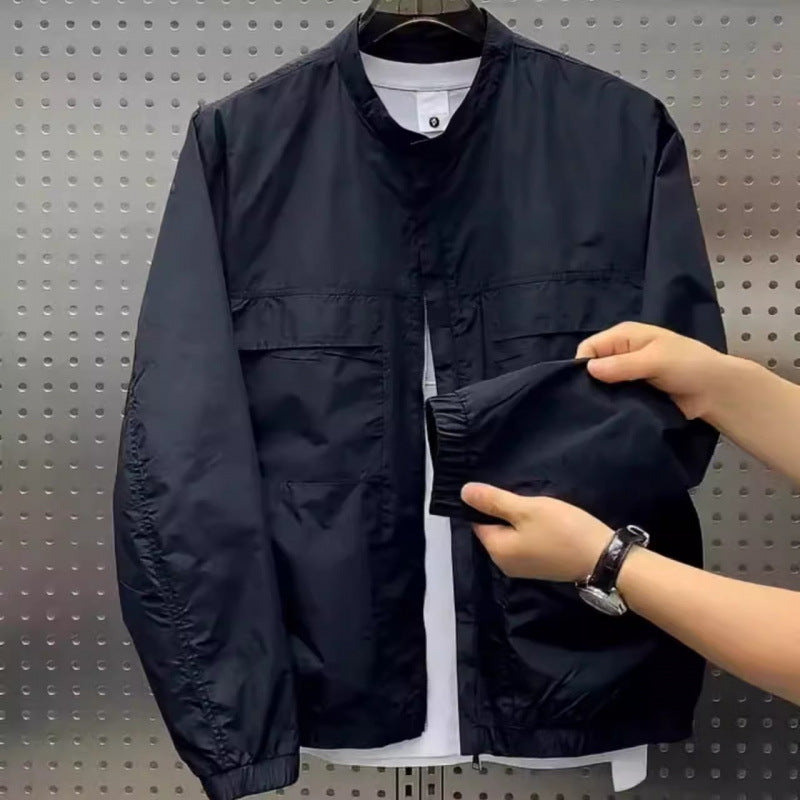 Herren leichte Übergangsjacke mit praktischen Einsatztaschen Drune