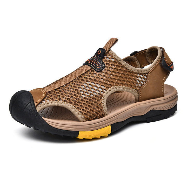 Herren Atmungsaktive Outdoor-Sandalen mit rutschfester Sohle und verstellbarem Riemen Drune