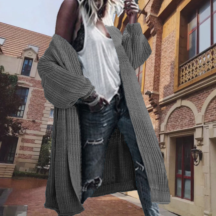 Damen Grobstrickcardigan im lässigen Oversized-Schnitt Drune