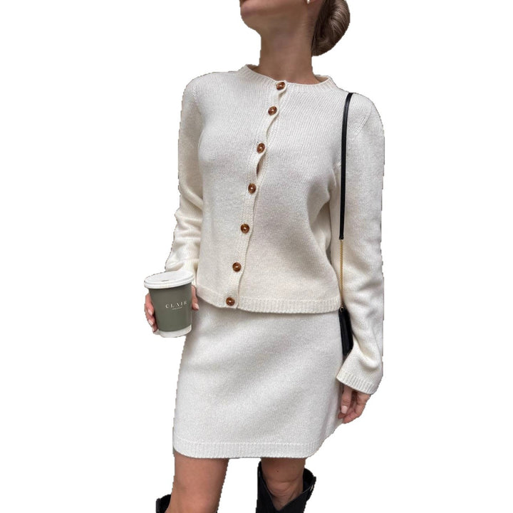 Damen Set aus weichem Strickmaterial Drune