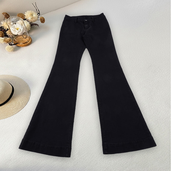Damen Flared Jeans im zeitlosen Design mit hohem Bund Drune