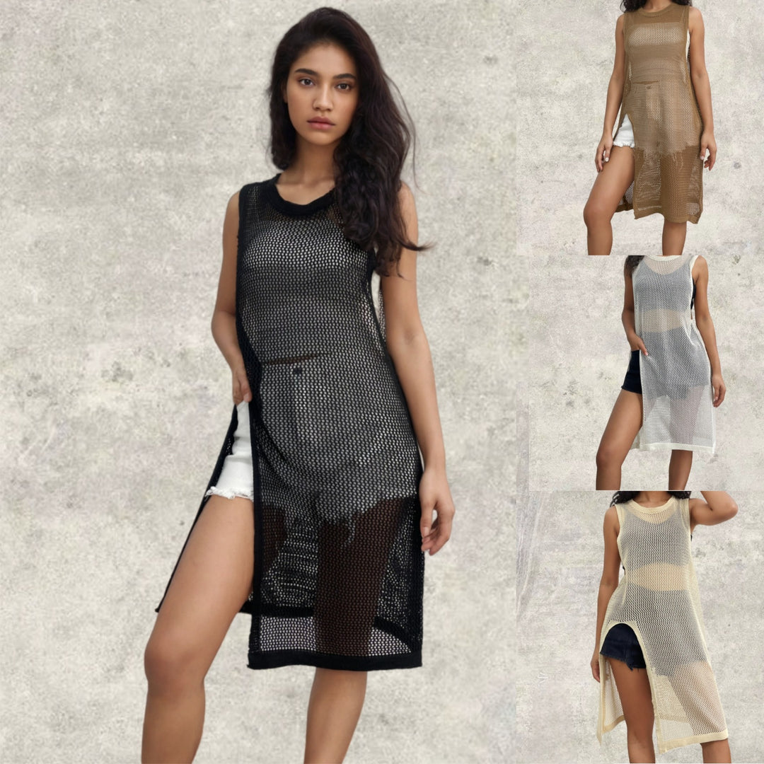 Damen Netzkleid Drune
