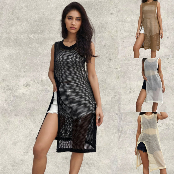 Damen Netzkleid Drune