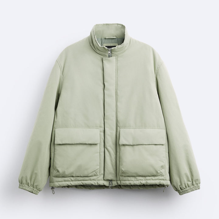 Damen gesteppte Komfortjacke mit großen Taschen und elastischen Bündchen Drune