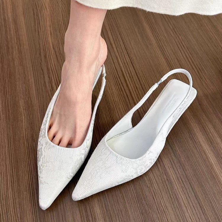 Damen Spitzer-Pumps mit Eleganter Ausschnitt-Design Drune
