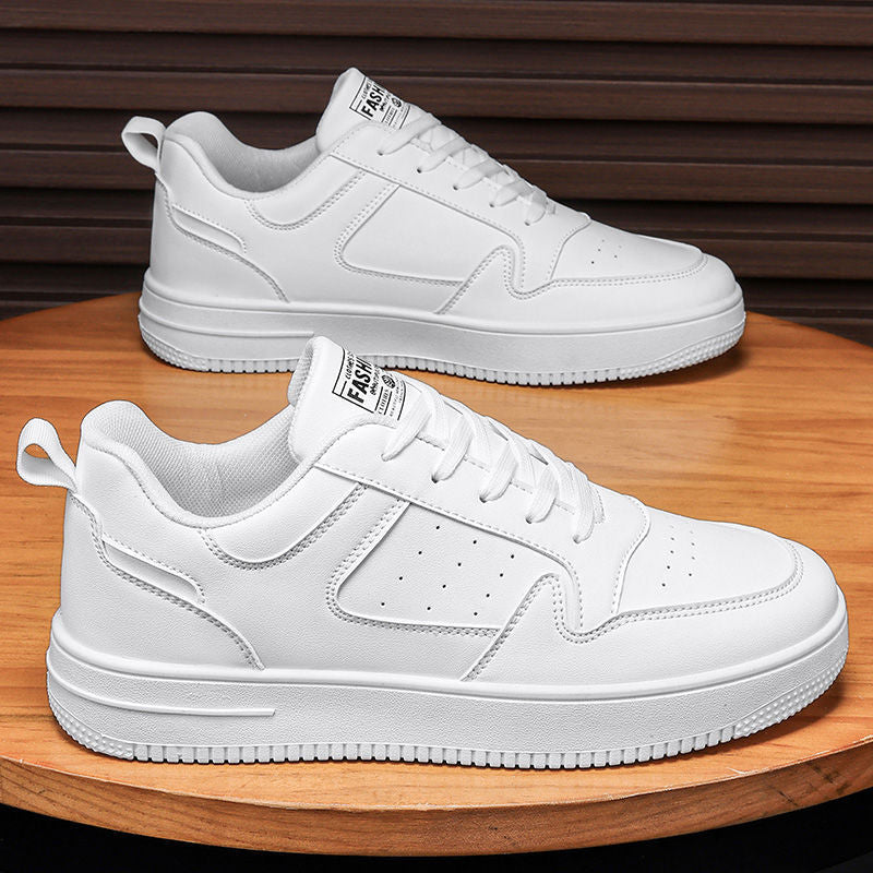 Damen Sportliche Leder Sneakers mit gepolsterter Innensohle Drune