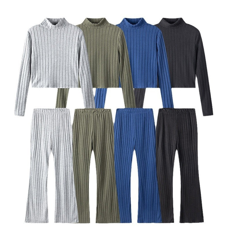 Damen Stricksatz mit hochgeschlossenem Design und lässigem Schnitt Drune