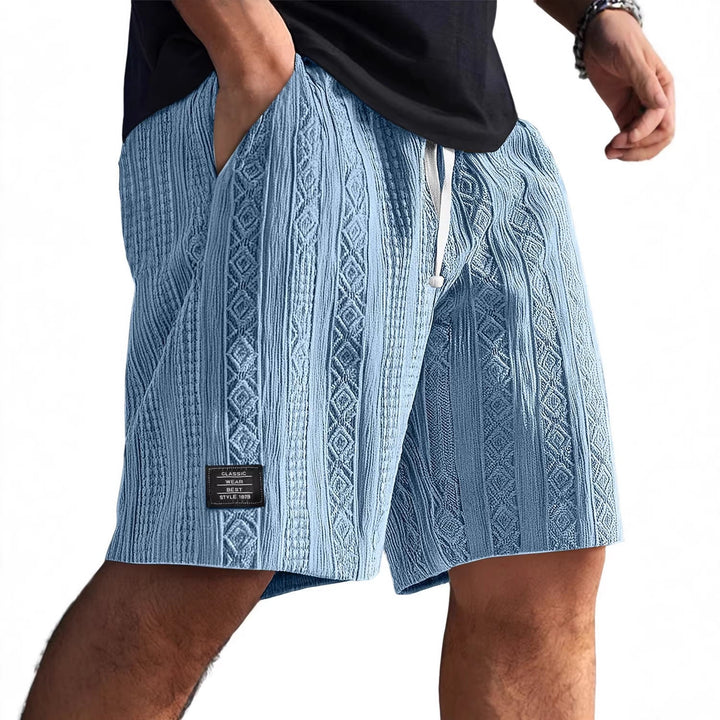 Herren Stilvolle Freizeithosen im lässigen Strickdesign Drune