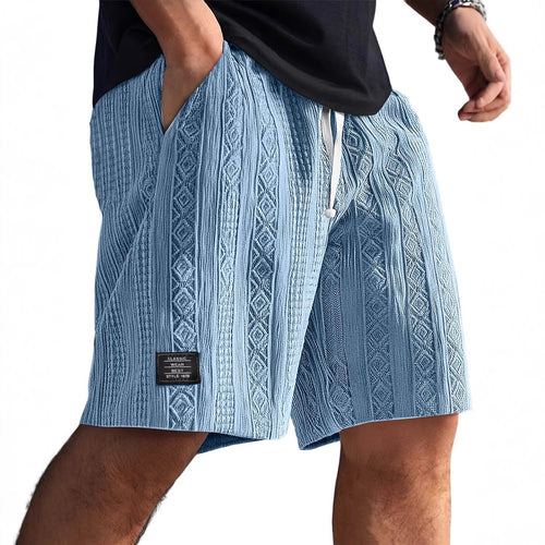 Herren Stilvolle Freizeithosen im lässigen Strickdesign Drune