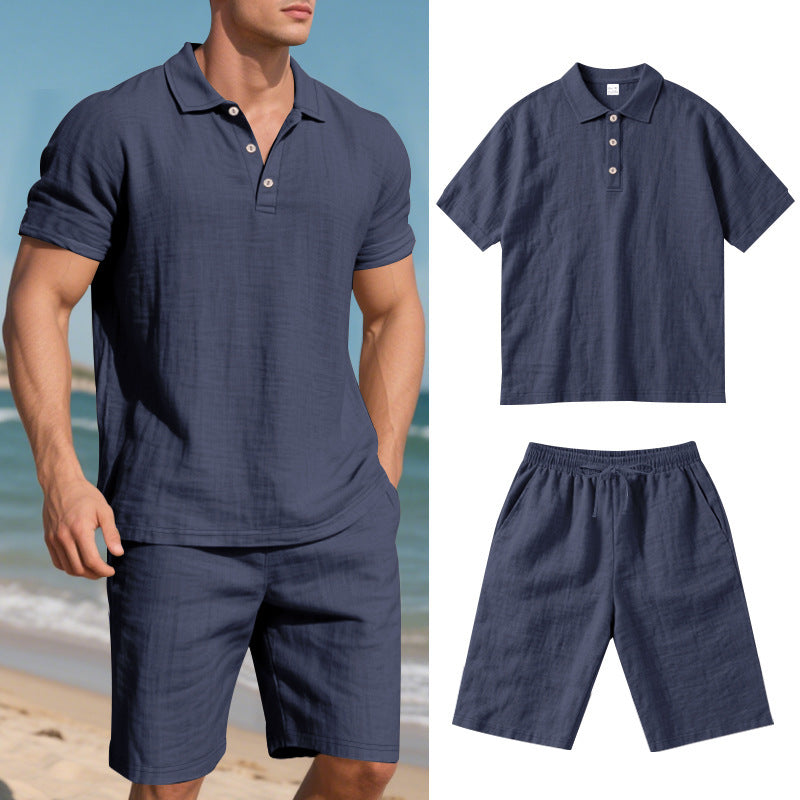 Herren hochwertiges Freizeit-Set mit atmungsaktiver Textur Drune