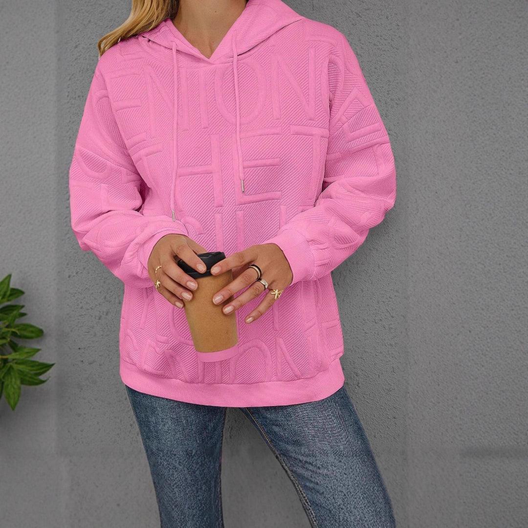 Damen Oversize Kapuzenpullover mit strukturiertem Design Drune